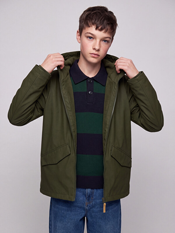 LCW Kids Water Repellent Boys' Raincoat