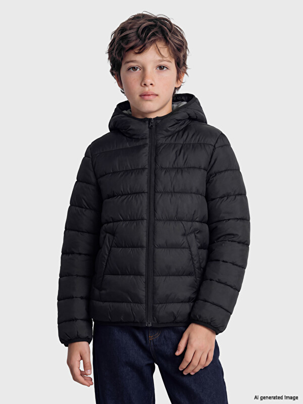 LCW Kids Su İtici Erkek Çocuk Şişme Mont