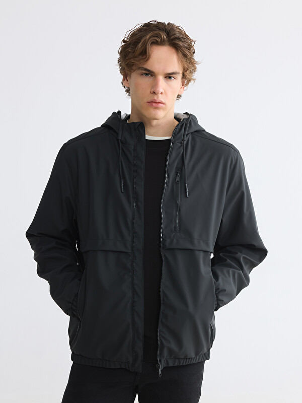 XSIDE Regular Fit Hooded Men's Raincoat