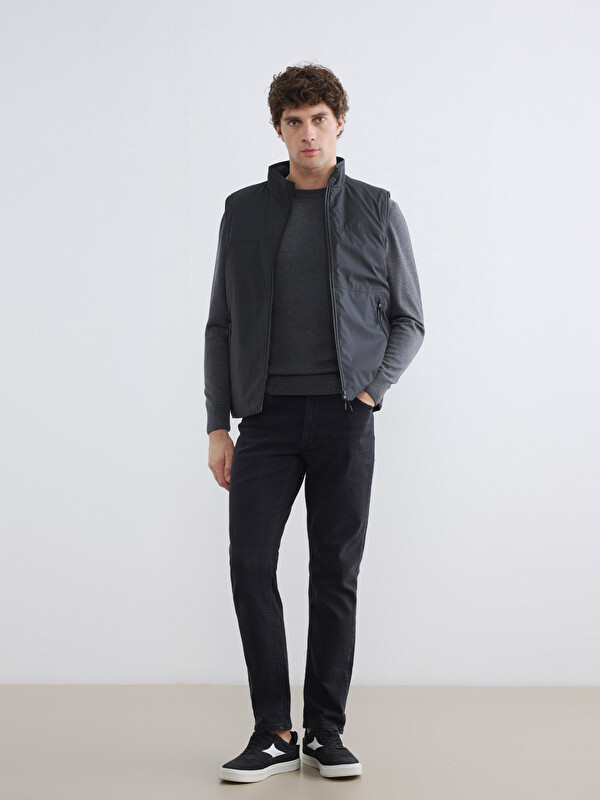 LCWAIKIKI Classic Man Black Knit Gilet