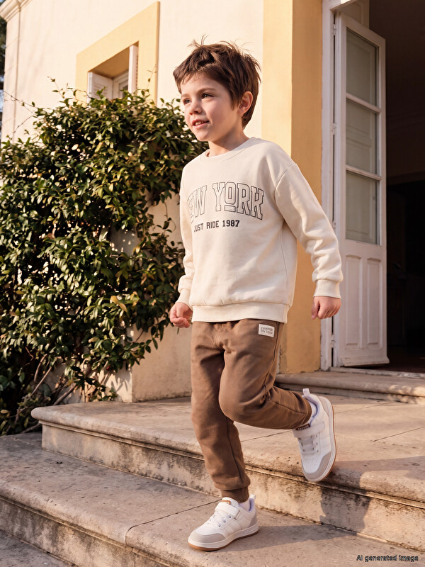 LCW Kids Νέα Υόρκη Τυπωμένο Φούτερ για αγόρια