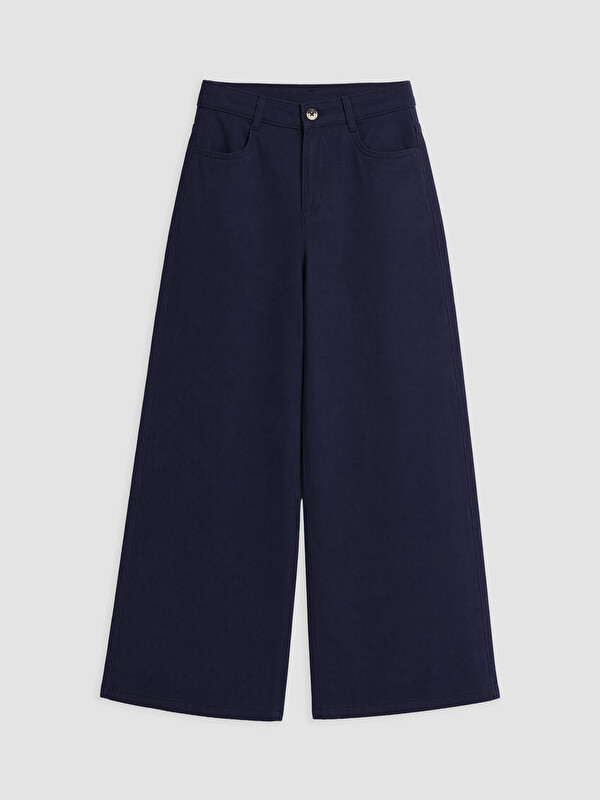 LCW Kids Wideleg Kız Çocuk Gabardin Pantolon