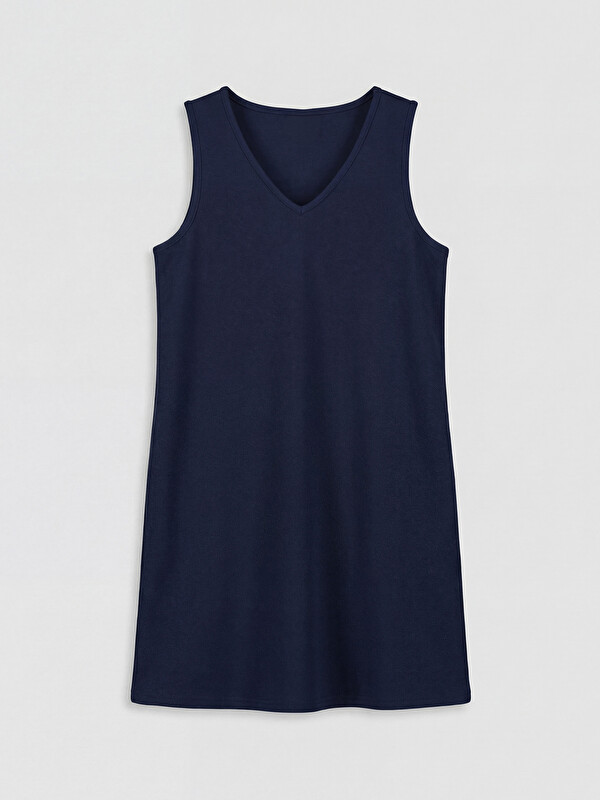 LCW Kids V Neck Girls' Twill Dress