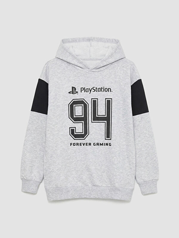 LCW Kids Playstation Baskılı Erkek Çocuk Kalın Sweatshirt