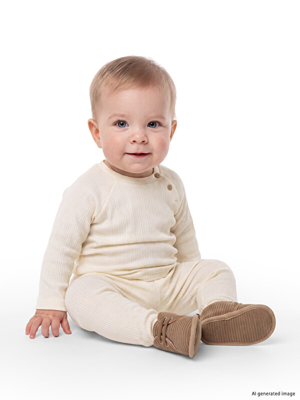 LCW baby Erkek Bebek Üst ve Patikli Alt Takım