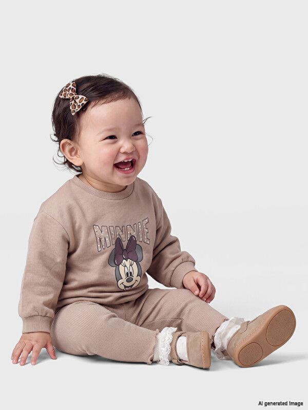 LCW baby Set i stampuar Minnie Mouse për Foshnja Vajza