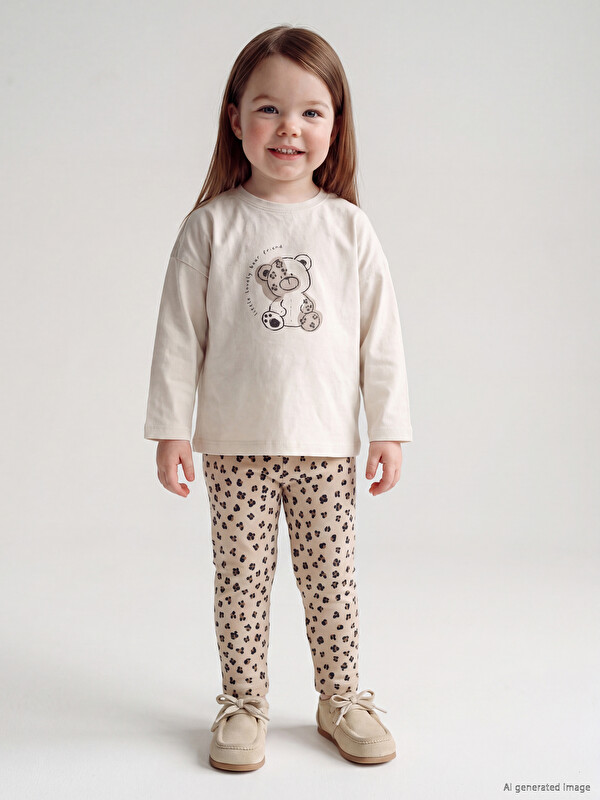 LCW baby Printed Baby Girls' Set