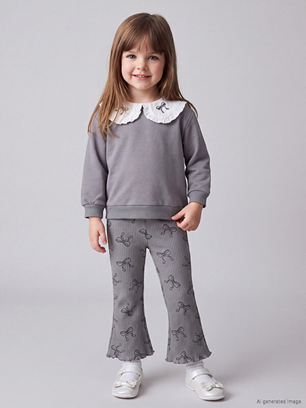 LCW baby Bow Embroidered Baby Girls' Set