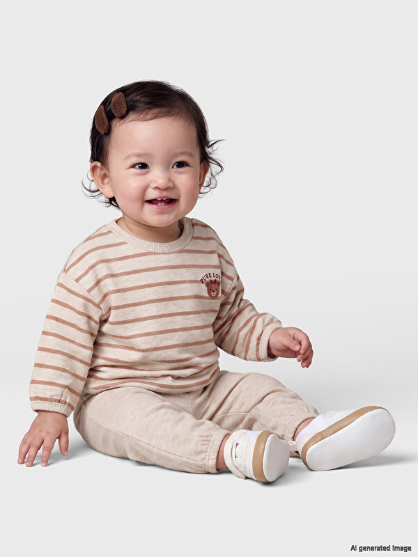 LCW baby Set de trening vărgat pentru bebeluși fetiță