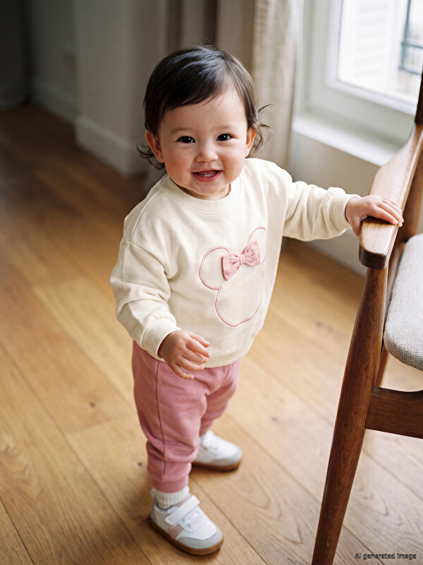 LCW baby Минни маус кестеленген сәби қыздарға арналған жинақ