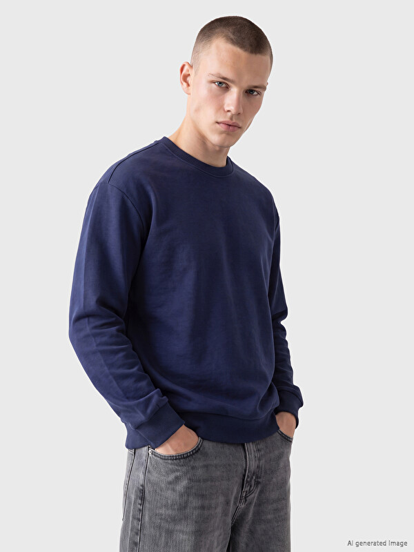XSIDE Man Indigo Sweatshirt