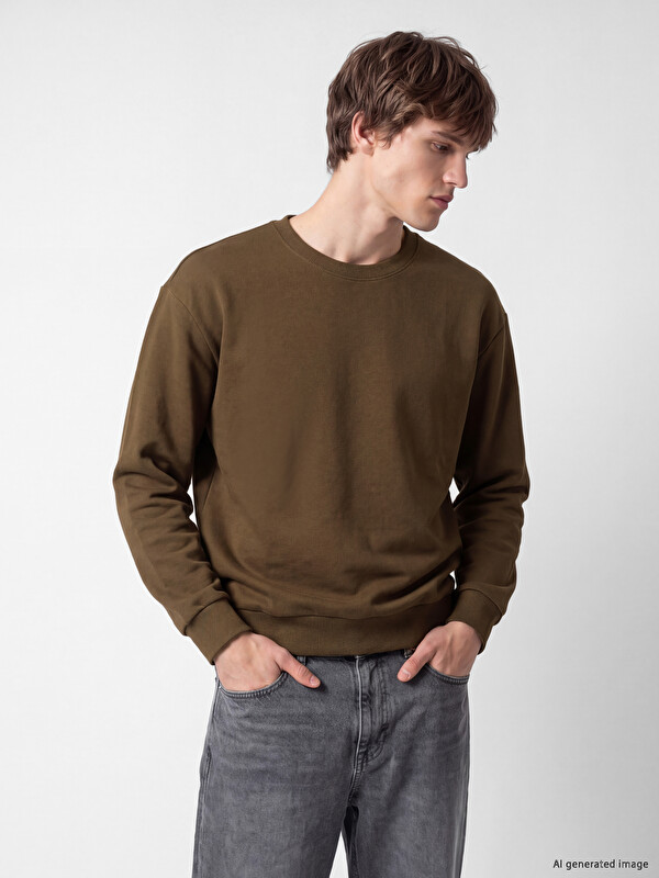 XSIDE Crew Neck Men's Thick Sweatshirt