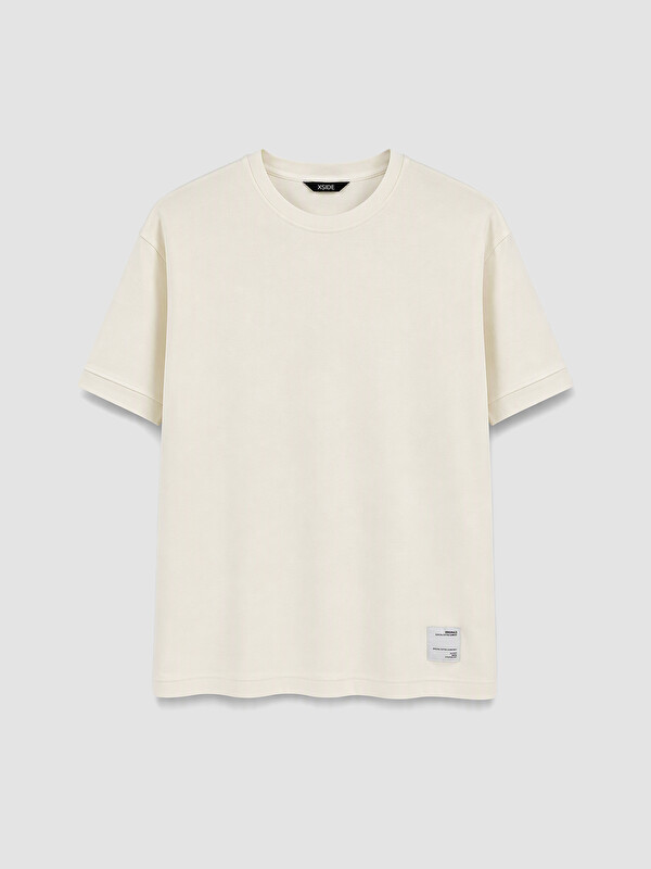 XSIDE Man Ecru T-Shirt