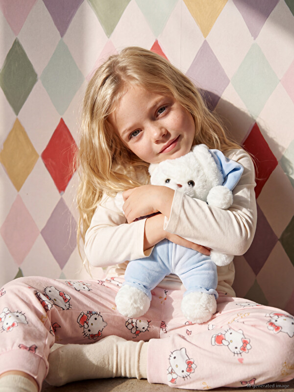 LCW Kids Set pizhamash Hello Kitty me jakë të rrumbullakët për vajza