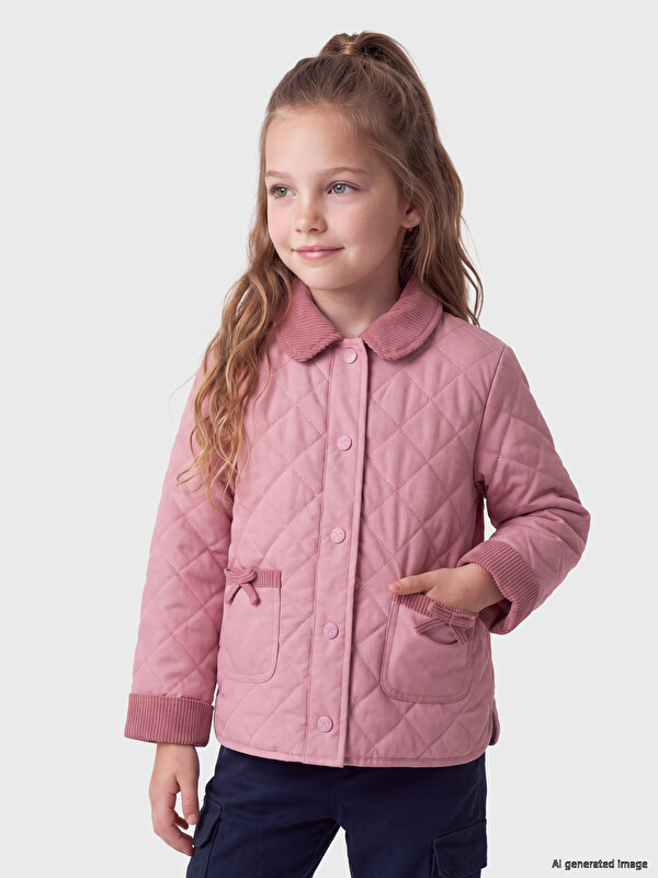 LCW Kids Пальто для девочек с рубашечным воротником