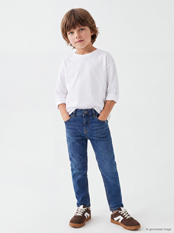 LCW Kids Slim Fit Erkek Çocuk Jean Pantolon