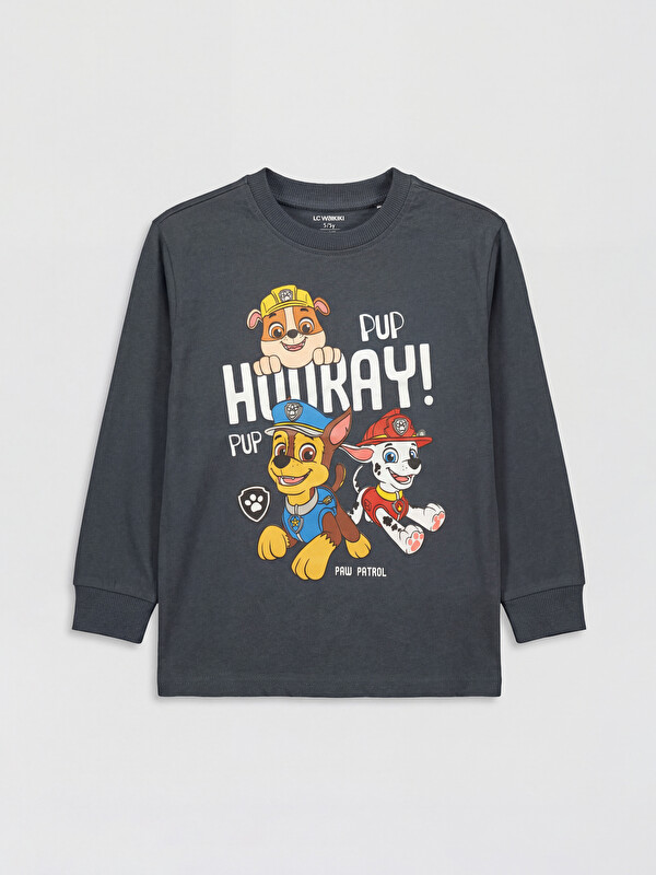 LCW Kids Paw Patrol Baskılı Erkek Çocuk Uzun Kollu Tişört