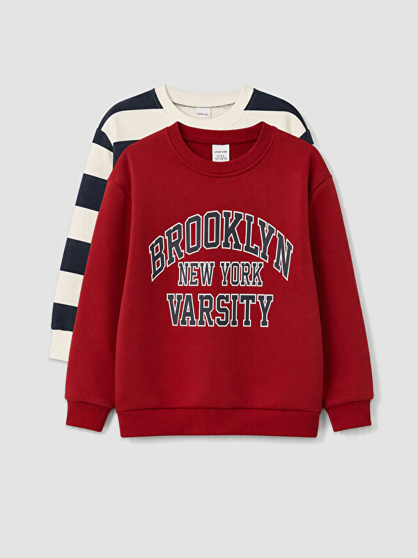LCW Kids Crew Neck Boys' Sweatshirt 2 Pack