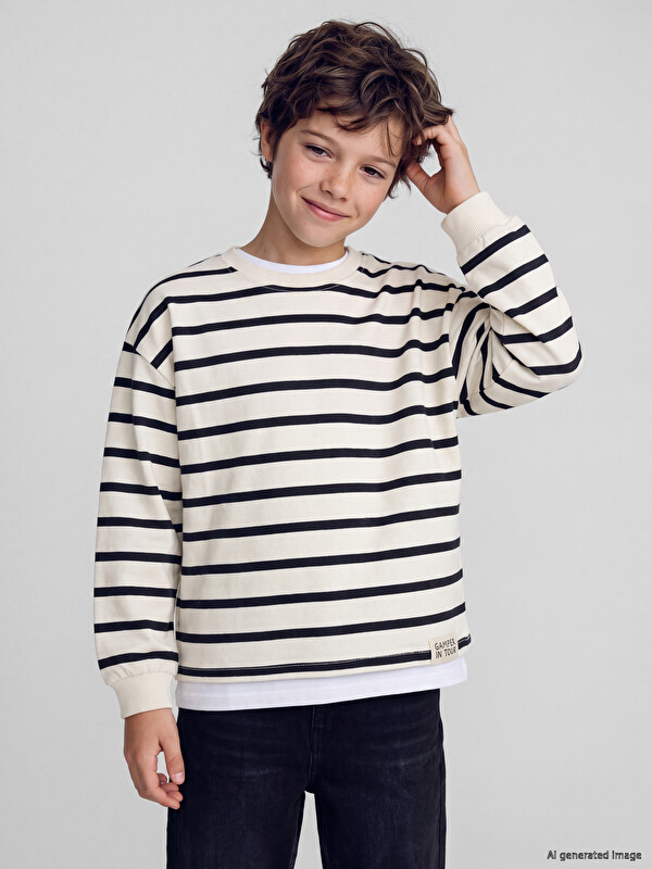 LCW Kids Bisiklet Yaka Erkek Çocuk Tişört