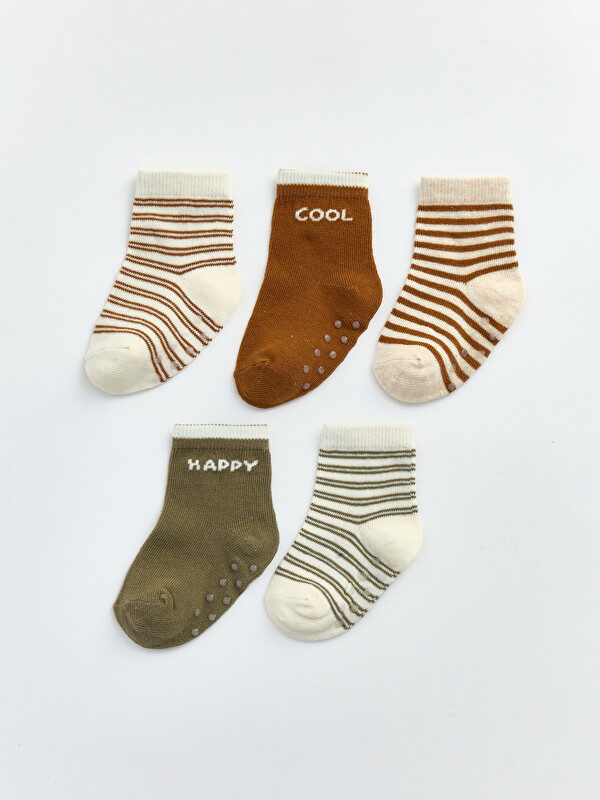 LCW Kids Patterned Baby Boys' Ankle Socks 5 Pack