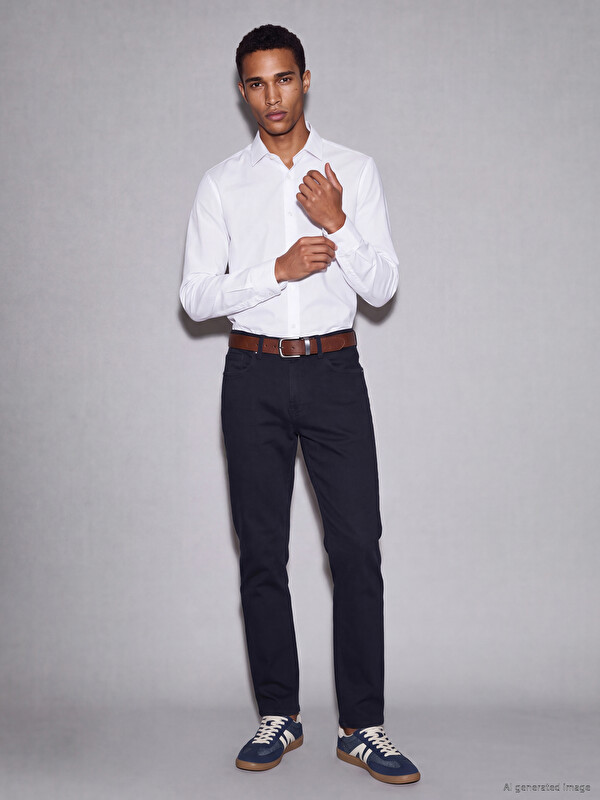 LCWAIKIKI Classic Чоловічі чіноси з габардину слім крою