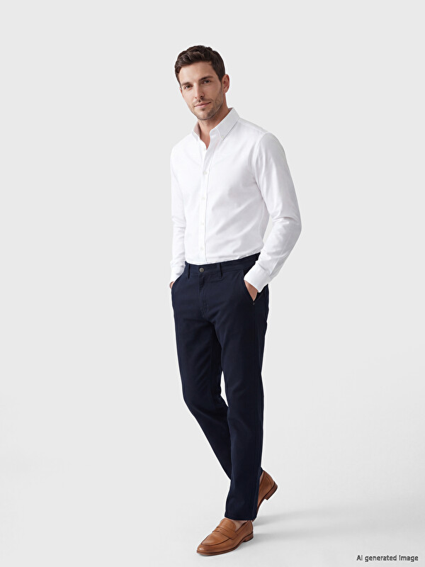 LCWAIKIKI Classic Slim Fit Gabardin Erkek Chino Pantolon