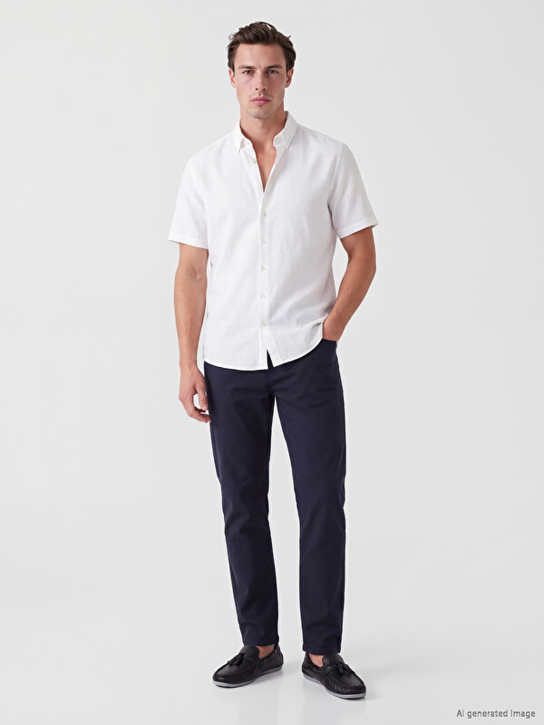 LCWAIKIKI Classic Slim Fit Gabardin Erkek Chino Pantolon