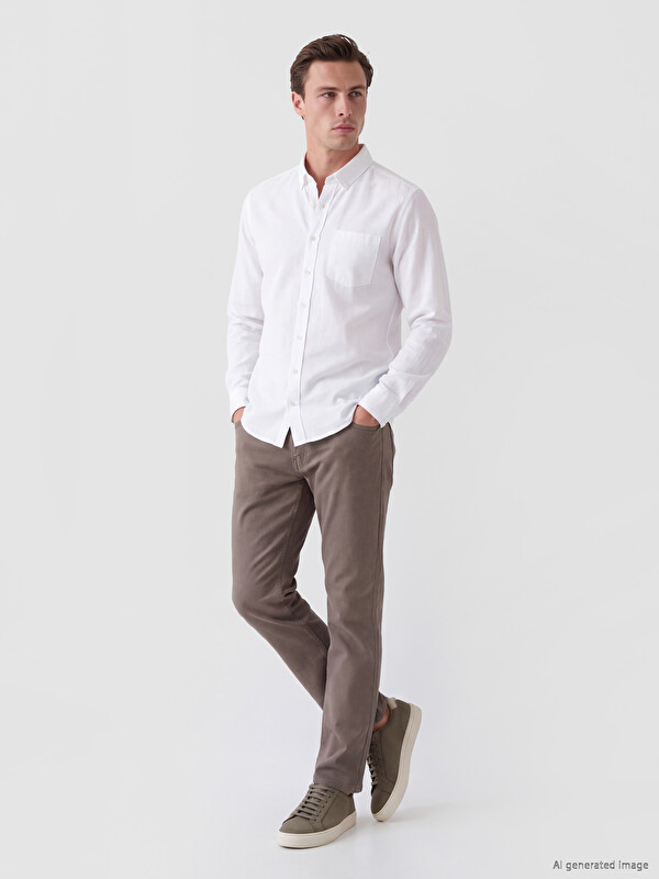 LCWAIKIKI Classic Chino pantalone uskog kroja za muškarce