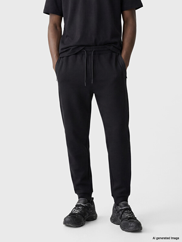 XSIDE Man Black Sweatpants