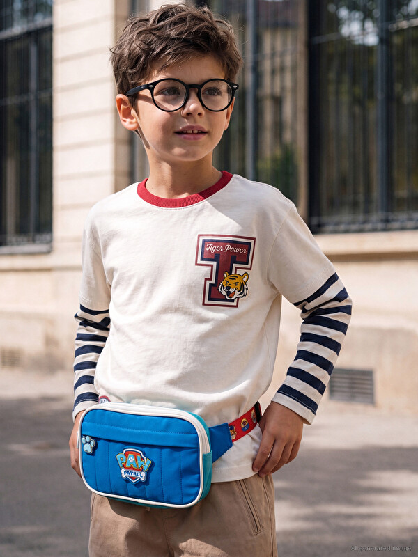 LCW Kids Crew Neck Tiger Printed Boys' T-Shirt