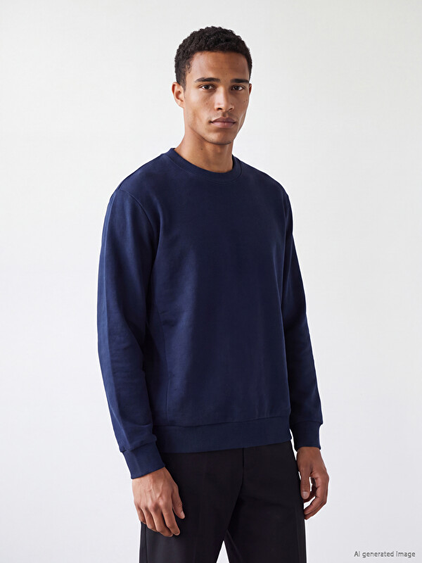 LCW Vision Crew Neck Men's Thick Sweatshirt