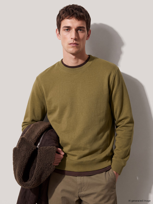 LCW Vision Crew Neck Men's Thick Sweatshirt