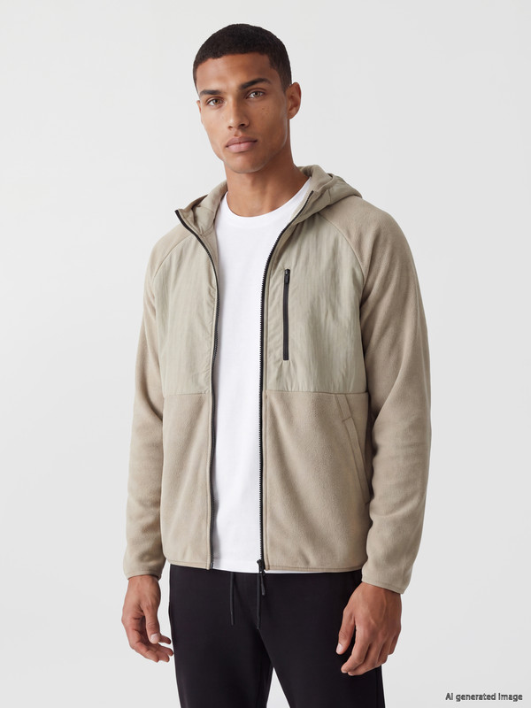 XSIDE ACTIVE Hooded Men's Polar Zip-Up Sweatshirt