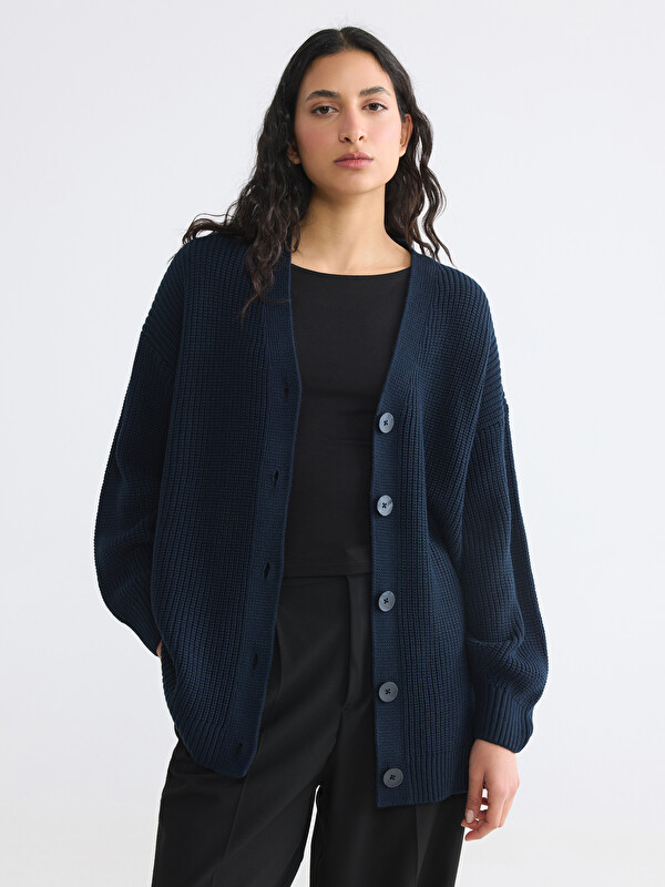 LCW Modest Cardigan tricotat pentru femei cu decolteu în V