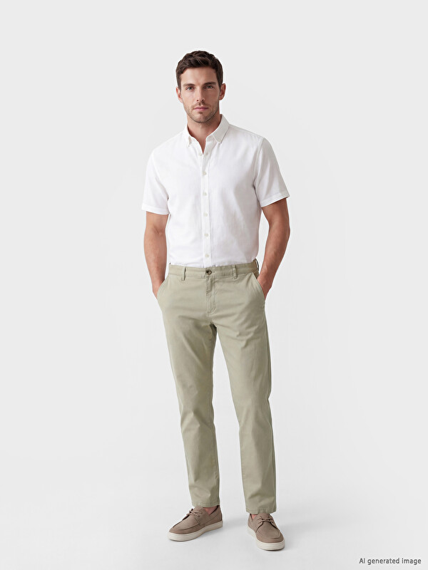 LCWAIKIKI Classic Regular Fit Gabardin Erkek Chino Pantolon
