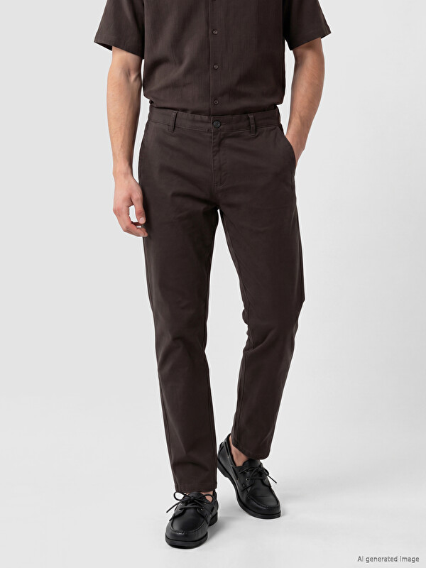 LCWAIKIKI Classic Regular Fit Gabardine Men's Chino Trousers