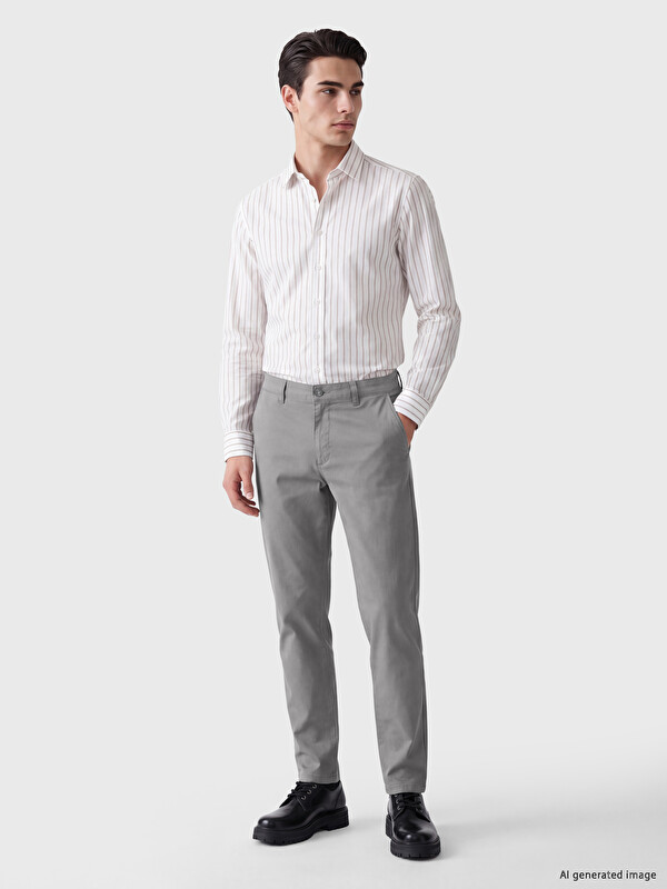 LCWAIKIKI Classic Regular Fit Gabardine Men's Chino Trousers