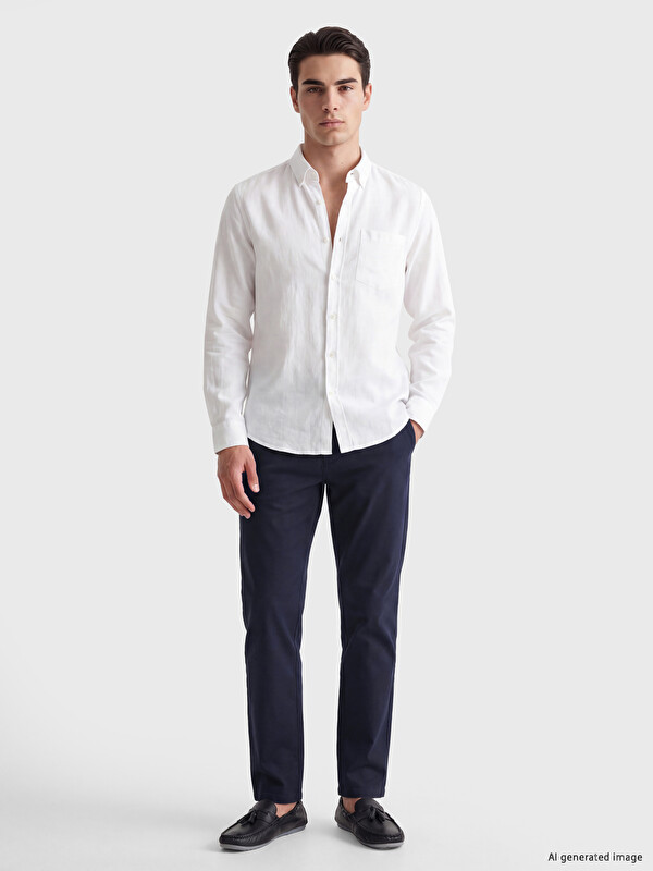LCWAIKIKI Classic Regular Fit gabardinske chino pantalone za Muškarce