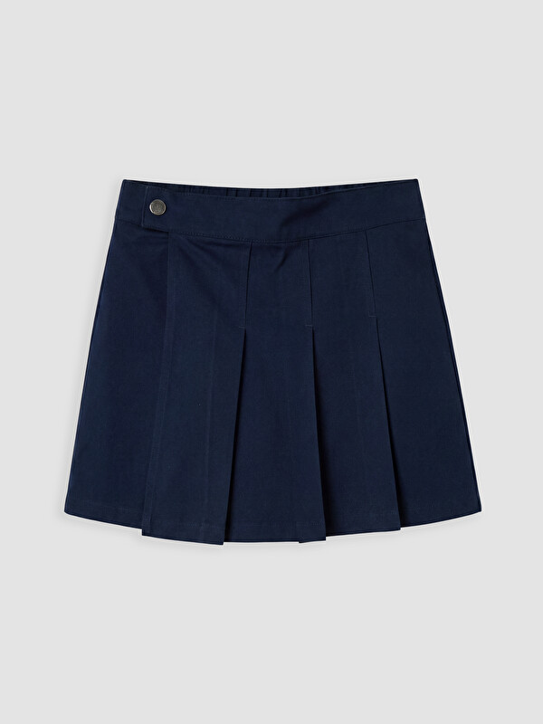 LCW Kids Kız Çocuk Pileli Gabardin Etek