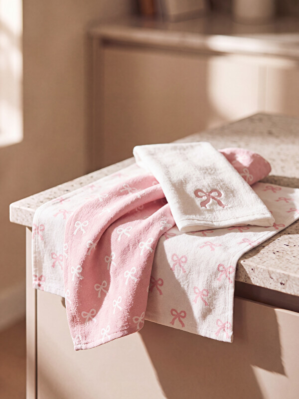 LCW HOME Bow Patterned Tea Towel 3'lü 40x50 cm