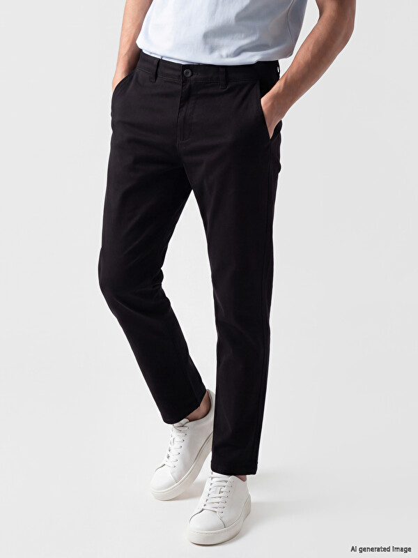 LCWAIKIKI Classic Slim Fit Gabardine Men's Chino Trousers
