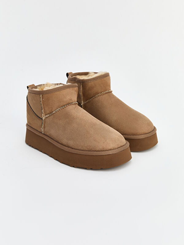 Lcw Steps Bej Lcw Steps Süet Görünümlü Kadın Bot