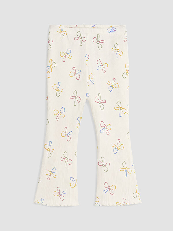 LCW baby Baby Girls' Flare Patterned Leggings Pants