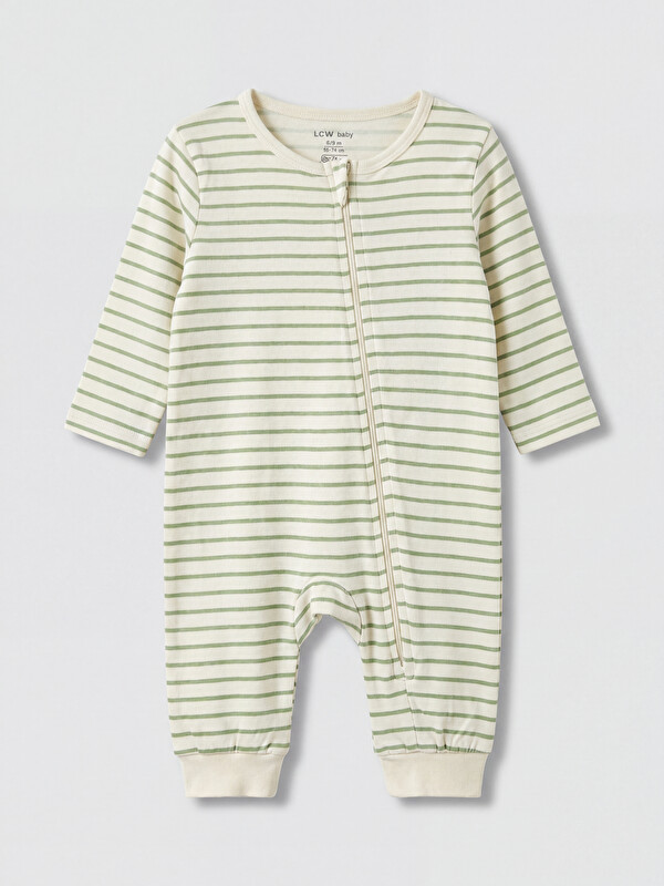 LCW baby Bisiklet Yaka Erkek Bebek Tulum