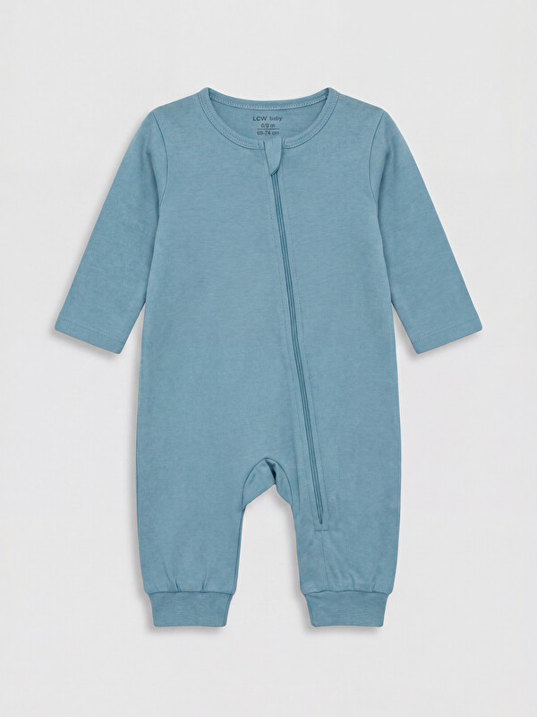 LCW baby Bisiklet Yaka Erkek Bebek Tulum