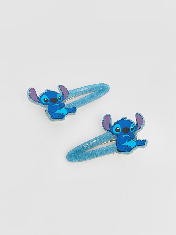 LCW JOY Stitch Printed Girls' Hair Clip Set 2 Pack