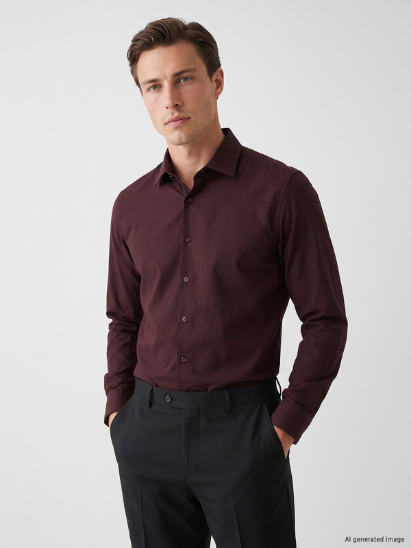 LCW BUSINESS Slim Fit Dobby Men's Shirt