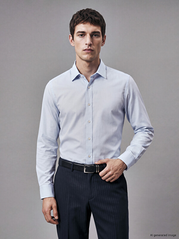 LCW BUSINESS Slim Fit Poplin Men's Shirt
