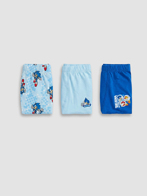 LCW Kids Sonic Printed Boys' Boxer 3-Pack