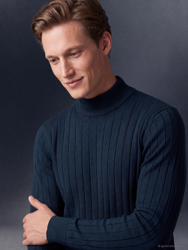 SOUTHBLUE Turtleneck Men's Knitwear Sweater